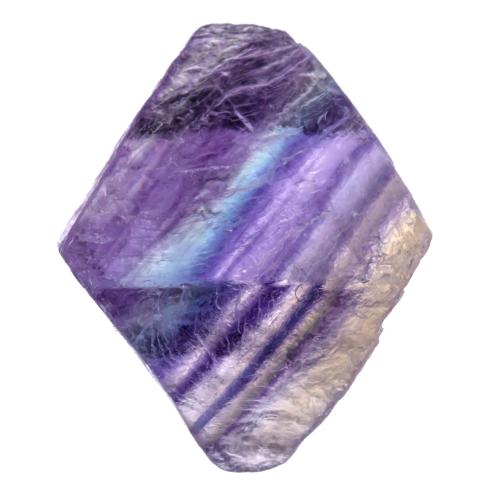 Fluorite multicolore octaèdre brut