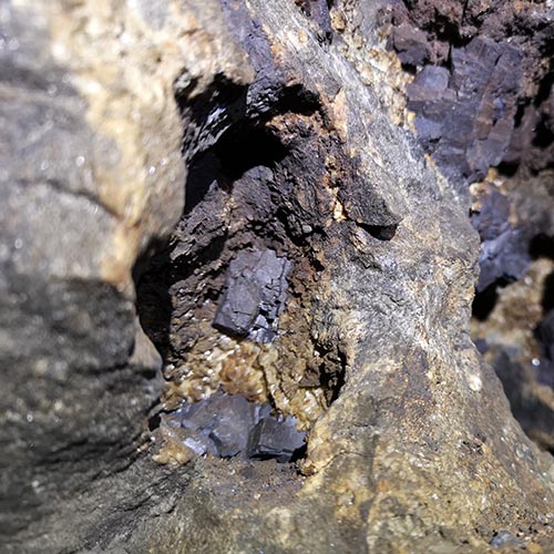 Gode de galne dans une ancienne mine en Angleterre