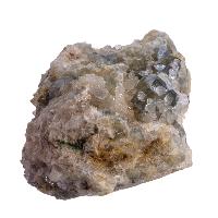 Fluorite verte cristaux bruts avec quartz sur gangue