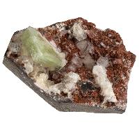 Apophyllite cristaux bruts avec stilbite