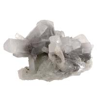 Calcite cristaux bruts sur quartz