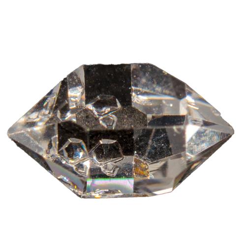 "Diamant de Herkimer" cristal de roche biterminé brut 