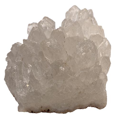 Cristal de roche groupe de cristaux bruts