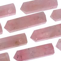 Pendentif quartz rose cristal percé