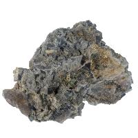 Fluorite bleue cristaux bruts avec quartz