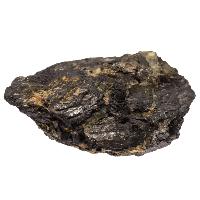 Ferberite fragment brut avec pyrite (wolframite)