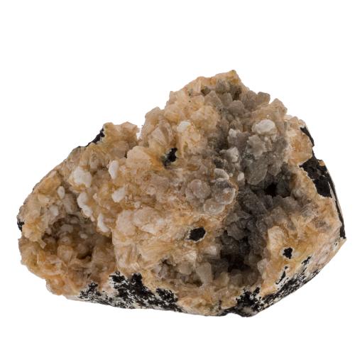 Stellerite cristaux bruts avec calcédoine et apophyllite