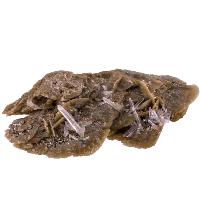 Sidérite cristaux bruts avec quartz et pyrite