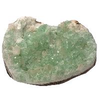 Apophyllite verte cristaux bruts avec stilbite
