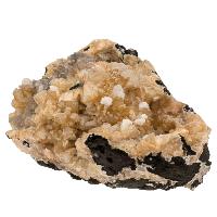 Stellerite cristaux bruts avec calcédoine et apophyllite