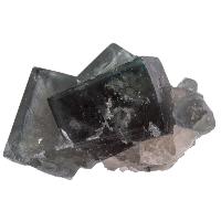 Fluorite bleue-verte cristal brut