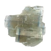 Fluorite bleue groupe de cristaux brut