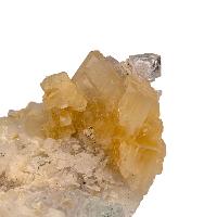 Baryte cristaux bruts avec fluorite
