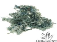 Calcédoine bleue "corail" brute 