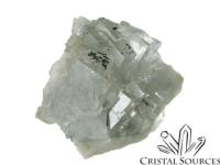 Fluorite incolore groupe de cristaux bruts