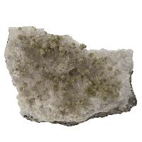 Gyrolite brute sur quartz